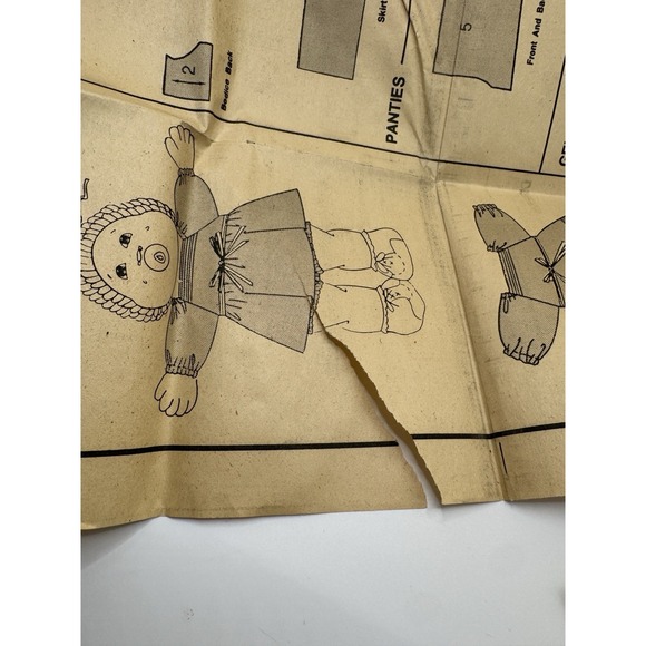 See & Sew 5357 Cabbage Patch Kids Doll Clothes Sewing Pattern 1985 Cut Complete - Picture 6 of 8